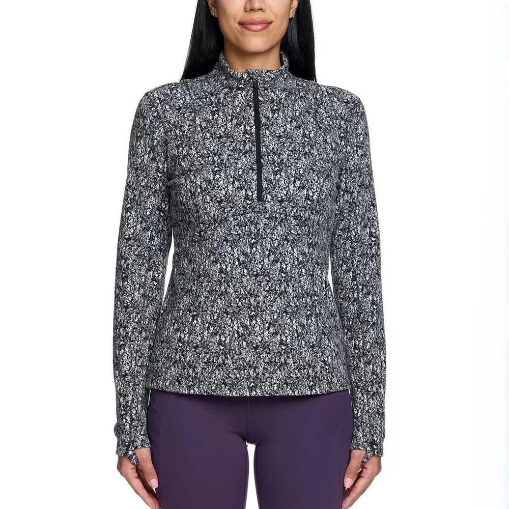 NWT Spyder Active Women's XL 1/4 Zip Fleece Pullover Sweatshirt Long sleeve